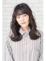 パノラ(PANOLA)&nbsp;大人可愛いウェーブロング/クール系/ブルーブラック