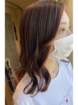 ジョイン ラックスビー 京都店(JOYN LUXBE) フェイスフレーム◎アプリコットカラー by中山惠介