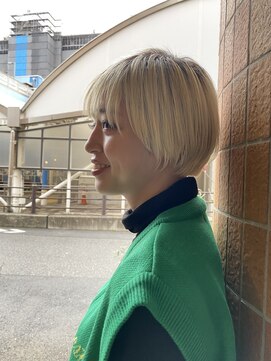 インク(inc) 【20代・30代・40代】似合わせブリーチで作るショートボブ