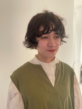 ガリカ 博多(Gallica) 大人可愛い ハンサムショートパーマ/マッシュショートパーマ