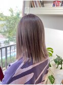 【kate 大宮】くすみラベンダー×切りっぱなしボブ