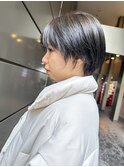 GRANDLINE 千崎聖太 丸み可愛い黒髪ショート アッシュブラック