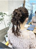 【Asuka】お呼ばれヘアセット　変形ポニーテール