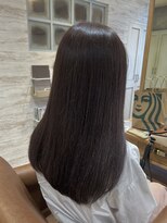 ラボヌールヘアー 宇都宮店(La Bonheur hair) パープルベージュ×ストレート♪【宇都宮駅/インナーカラー】