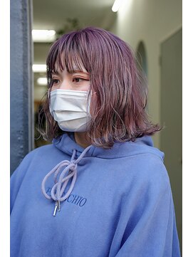 マーシー(MAAAAAC) 【MAAAAAC】パープルピンクウェットボブ