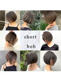 外国人風ショートボブ　n7.19