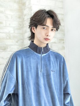 ジョエミバイアンアミ(joemi by Un ami) 外国人風ヘア センターパート メンズパーマ 毛流れパーマ