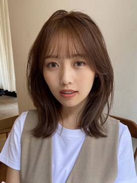 ガーランド (Garland) 大人かわいいくびレイヤー/小顔顔まわりレイヤー/マロンベージュ