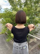 アゲハヘアー(ageha hair) ぱっつんボブ　切りっぱなし　ミディアム　多毛