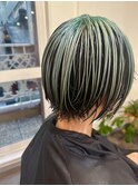 20代30代ミントグリーンアンブレラカラー