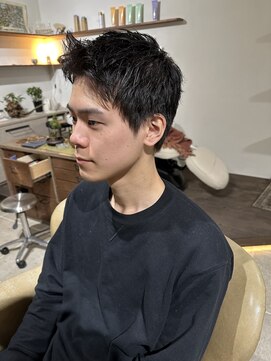 シラス(SiLasu) 刈り上げすぎない♪メンズアップバングショート