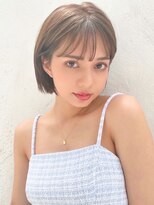 ロンド ルージュ 銀座店(Lond rouge) ショートボブブリーチなしイノアカラー白髪染めレイヤー学割銀座