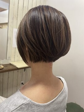 プライブ(PRIBE) 大人ショート脱白髪染めカラーハイライト40代50代