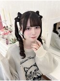 朝比奈里茉ちゃん 立体リボンツインテール♪_優希
