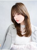 大人可愛い20代30代/髪質改善/ブリーチ/レイヤーカット497