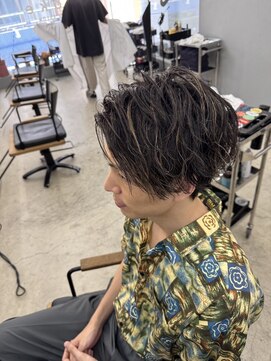 ウォーク(woke) メンズパーマ×メッシュ