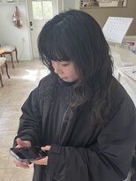 エクファ ヘア シェリル 草津 南草津店(ex-fa hair cherir)&nbsp;ミディアムヘア/暗めカラー/グランマッシュ/南草津