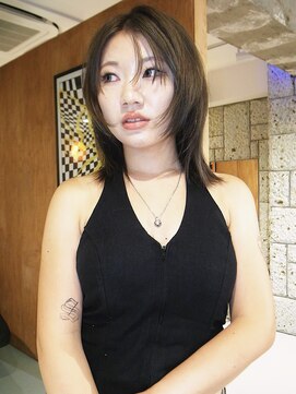 楪(yuzuriha) 【海外風layer cut ×Gray beige】