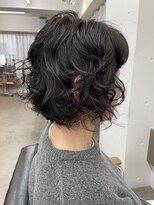 ユノ(juno)&nbsp;【中目黒】黒髪レイヤーボブパーマ☆ショートボブパーマ