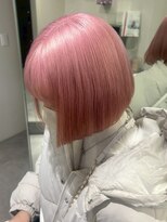 ベレーザ 渋谷(BELEZA)&nbsp;18020ダスティピンクローズブラウンハッシュボブコーラルピンク