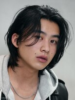 フィフス(fifth)&nbsp;原宿カルマパーマメンズカットセンターパートウルフ20代メンズ