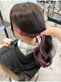春カラー、インナーピンクカラー