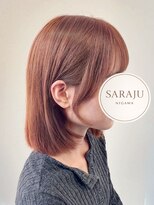 サラジュ 仁川店(SARAJU) 【ダブルカラー特化】今田担当 ブリーチなし×オレンジベージュ