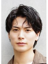 ゼンコー アオヤマ(ZENKO Aoyama)&nbsp;黒髪×アップバング×ニュアンスパーマ【メンズパーマ/表参道】