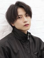 エイド 本店(aid) 束感センターパートコンマバングメンズミディアム
