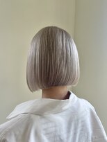 エクファ ヘア シェリル 草津 南草津店(ex-fa hair cherir)&nbsp;ミルクティーブロンド/ダークブルー/デジタルパーマ/南草津