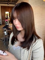 クラン バイ ナチュラル(clan by Natural)&nbsp;小顔フェイスレイヤー×艶ブラウンで叶える上品な韓国ロング