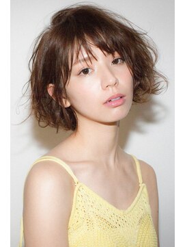 グランマッシュ(GRANMASH) くせ毛風ラフパーマボブ