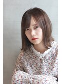 【haconiwa】切りっぱなしと外ハネと赤リップ