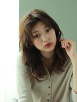 グラス(grass)&nbsp;かきあげて動くカジュアルレイヤーカール　長めバング