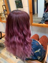 リラ ヘア サロン(rela hair salon)&nbsp;Aラインロング×グラデーションデザイン