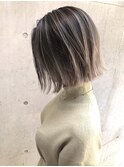 バレイヤージュハイライトwカラーグラデーションデザインカラー