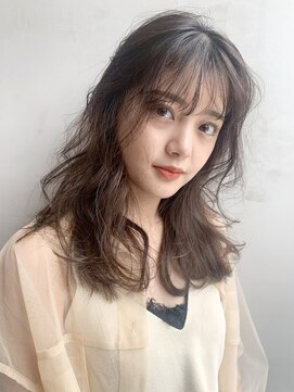 アルバム 銀座(ALBUM GINZA) ナチュフェミミディアム_アッシュブラウンネオウルフ_7074