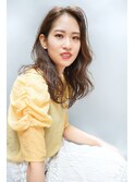 かきあげバングのセミロング【銀座/有楽町】30代40代50代