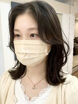 ノラキチジョウジ(NORA KICHIJOJI)&nbsp;レイヤーカット流し前髪#くびれヘア#オルチャン外ハネ20代30代