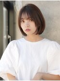 前髪あり小顔大人ボブ20代30代40代【AIN.表参道】川原大地
