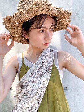 エマエコル(Emma ecole) Emma  ecole 耳かけショート×ダークブラウン by Mai