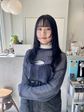 グリーン(green) リナ　ロングレイヤーと暗髪