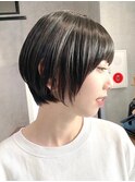 30代40代大人女性/前髪ありショートボブ/ショートヘア/髪質改善