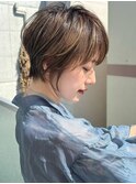 ショートボブ髪型30代40代50代前髪あり前髪なし【橋本】
