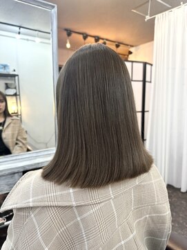 ガーデン ジングウマエ(GARDEN jingumae) 栗原,切りっぱなしボブ美髪,ピンクブラウングレージュa61