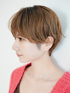 ソウ アオヤマ(SO aoyama) コンパクトマッシュ　ニュアンスパーマ癖毛風　ベージュブラウン