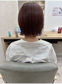 ブリーチなしピンクボブ