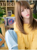 姫カットレイヤー透明感ミルクティーカラーc6上尾20代30代40代!