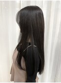 韓国ヘア　ロングレイヤー×シースルーブラック