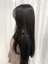 エミュ 天文館店(eMu) 韓国ヘア　ロングレイヤー×シースルーブラック